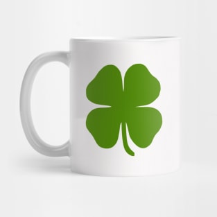 ST PATRICKS Day Four Leaf Lucky Clover - St Patricks Day Art Mug